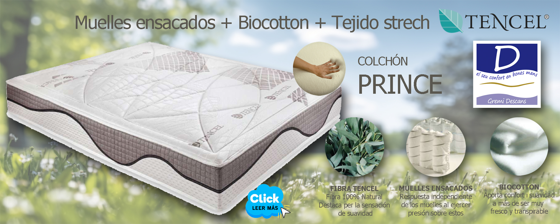 Colchon de muelles ensacados